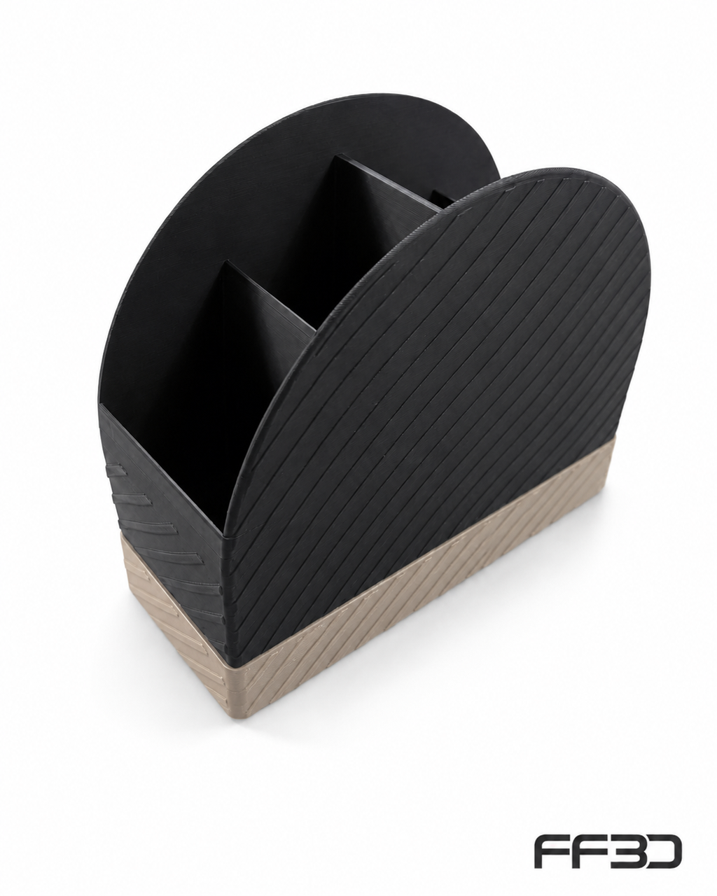 Remote Control Holder – 4 Compartment Modern Organizer